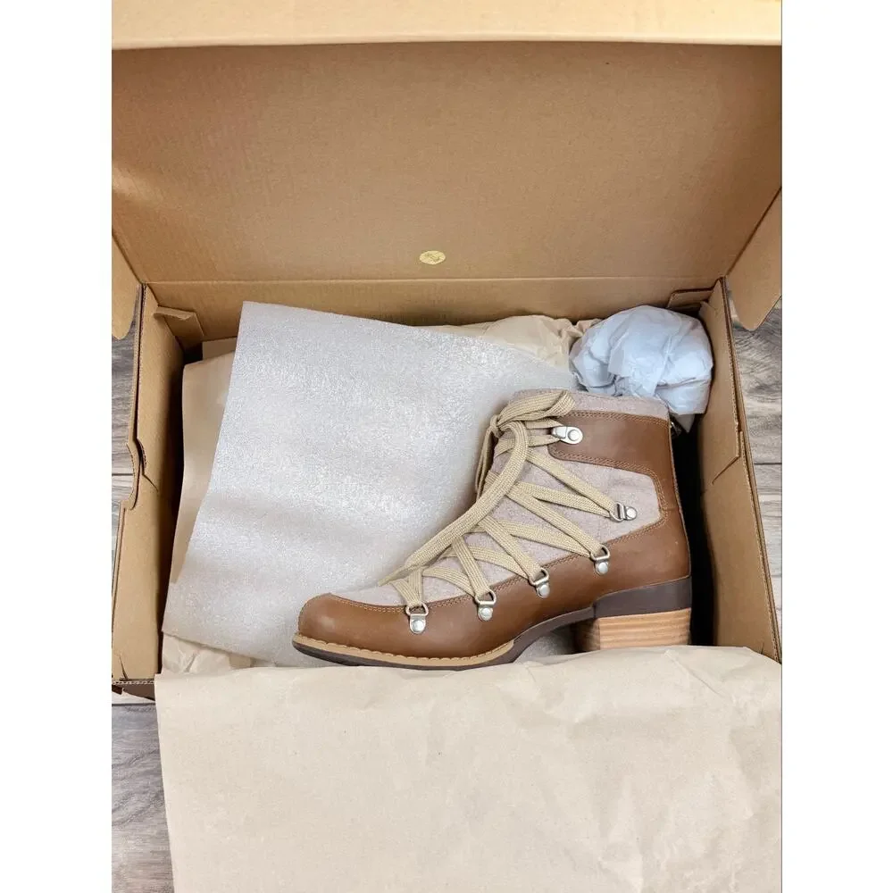 NIB Merrell Shiloh II Womens 7M Lace Up Warm Ankle Boots Booties Caramel